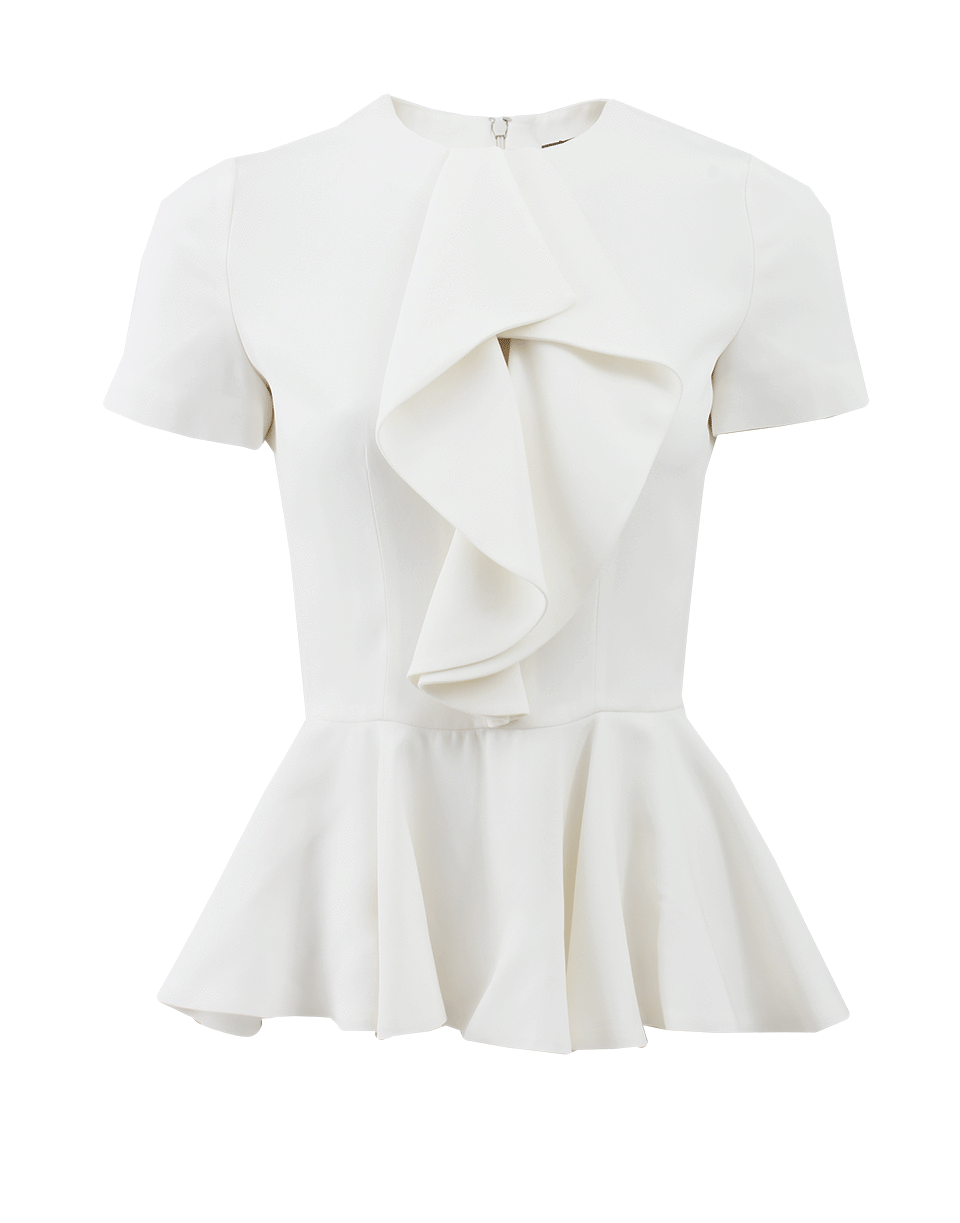 ALEXANDER MCQUEEN-Peplum Ruffle Top-