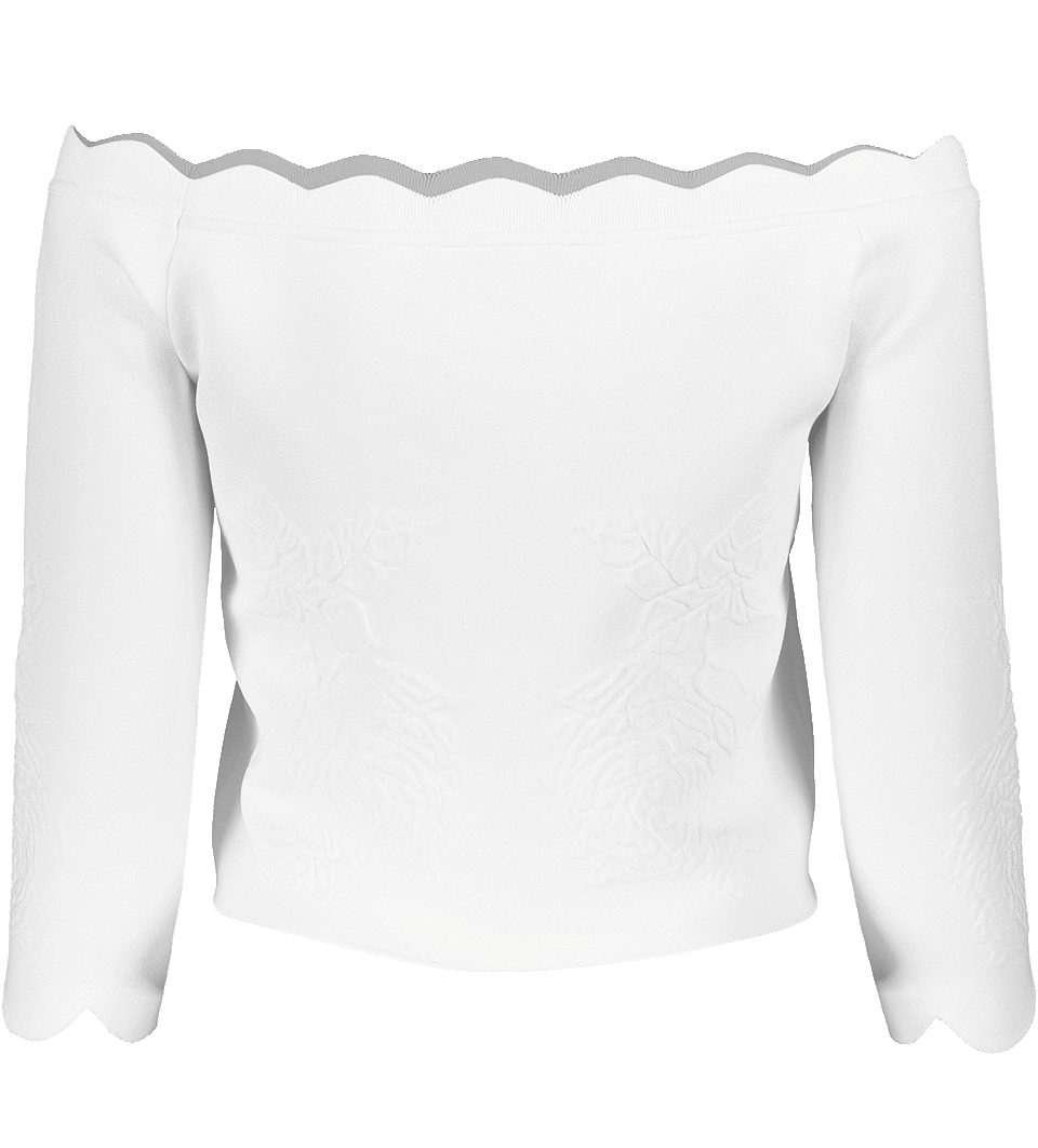 ALEXANDER MCQUEEN-Off Shoulder Sweater-