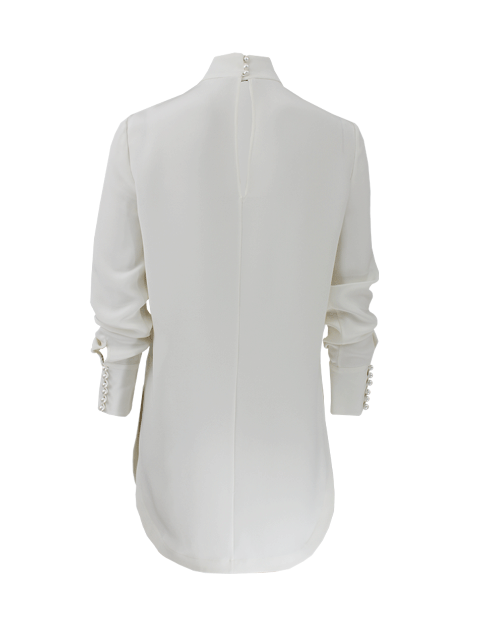 Long Sleeve Split Side Pearl Button Tunic CLOTHINGTOPTUNIC ALEXANDER MCQUEEN   