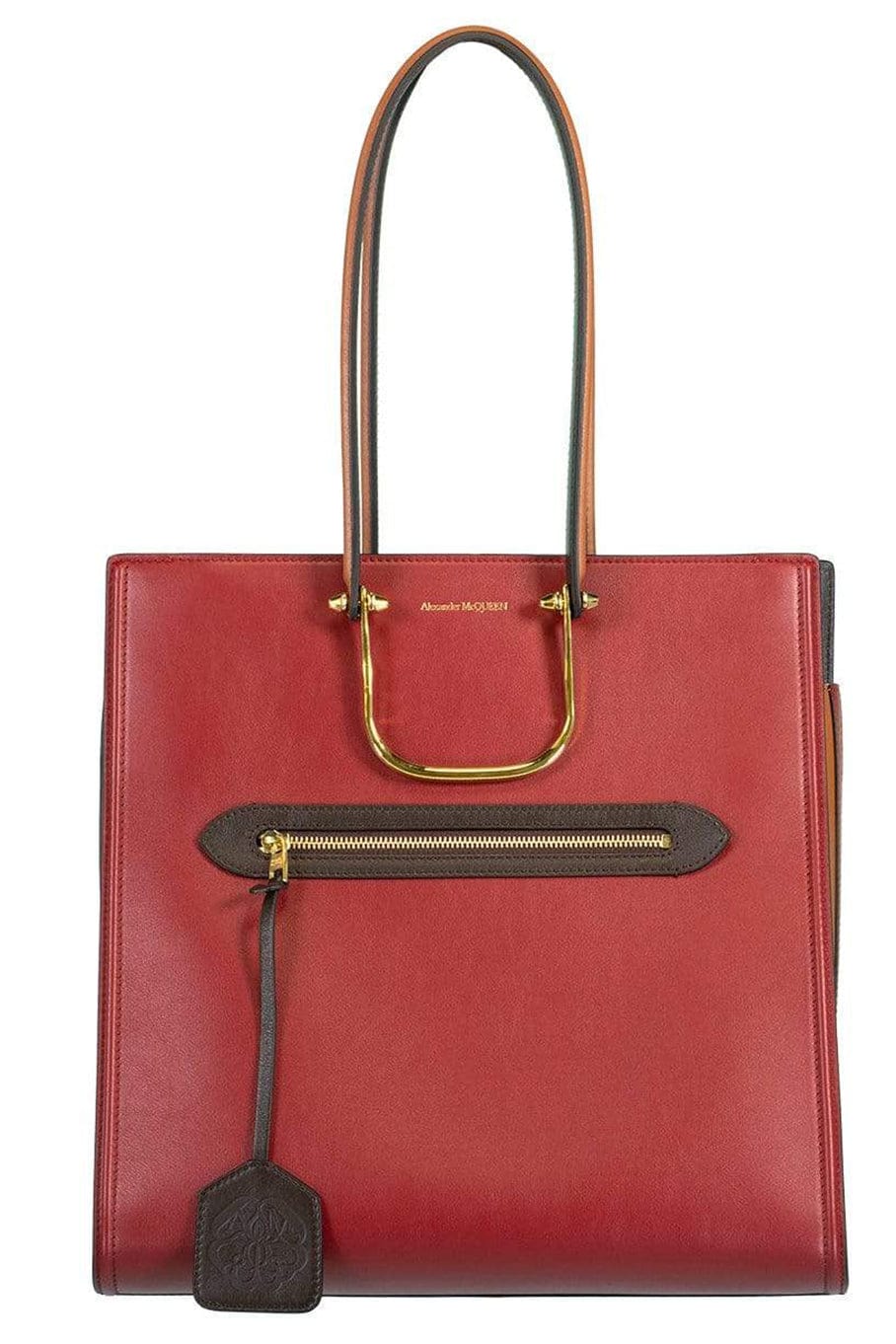 ALEXANDER MCQUEEN-The Tall Story Tote-WINE MULTI
