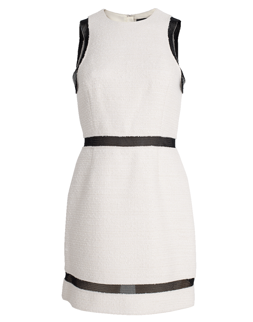 Chain Mail Trim Tweed Dress CLOTHINGDRESSMISC ALEXANDER WANG   