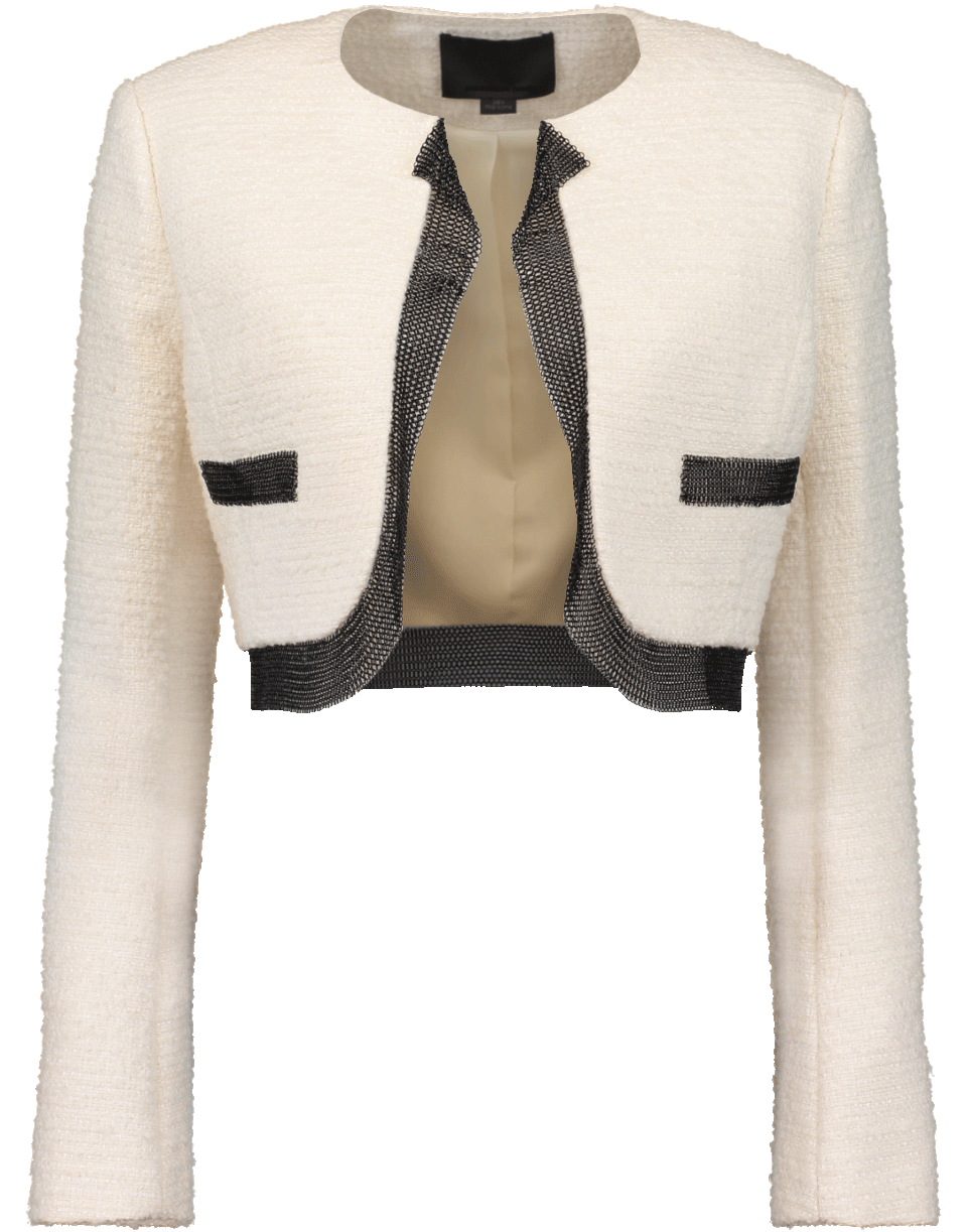 ALEXANDER WANG-Cropped Tweed Jacket-