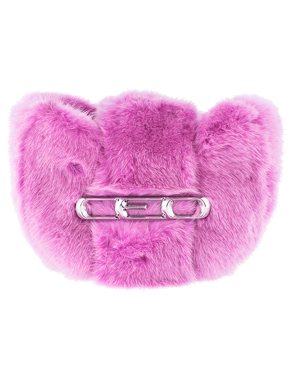 ALEXANDER WANG-Micro Mini CEO Fur Bag-AZALEA