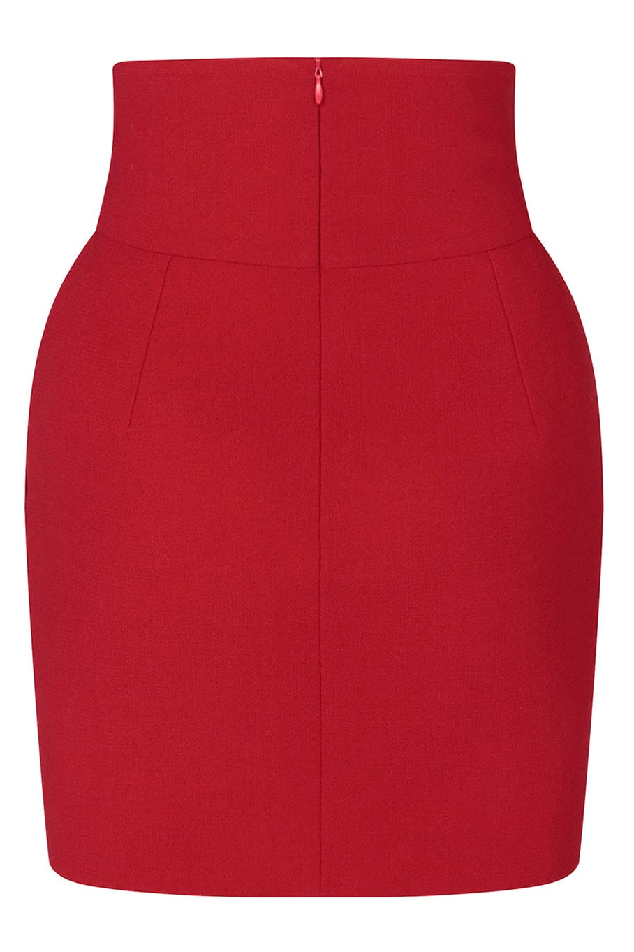 ALEXANDRE VAUTHIER-Wool Mini Skirt-RED