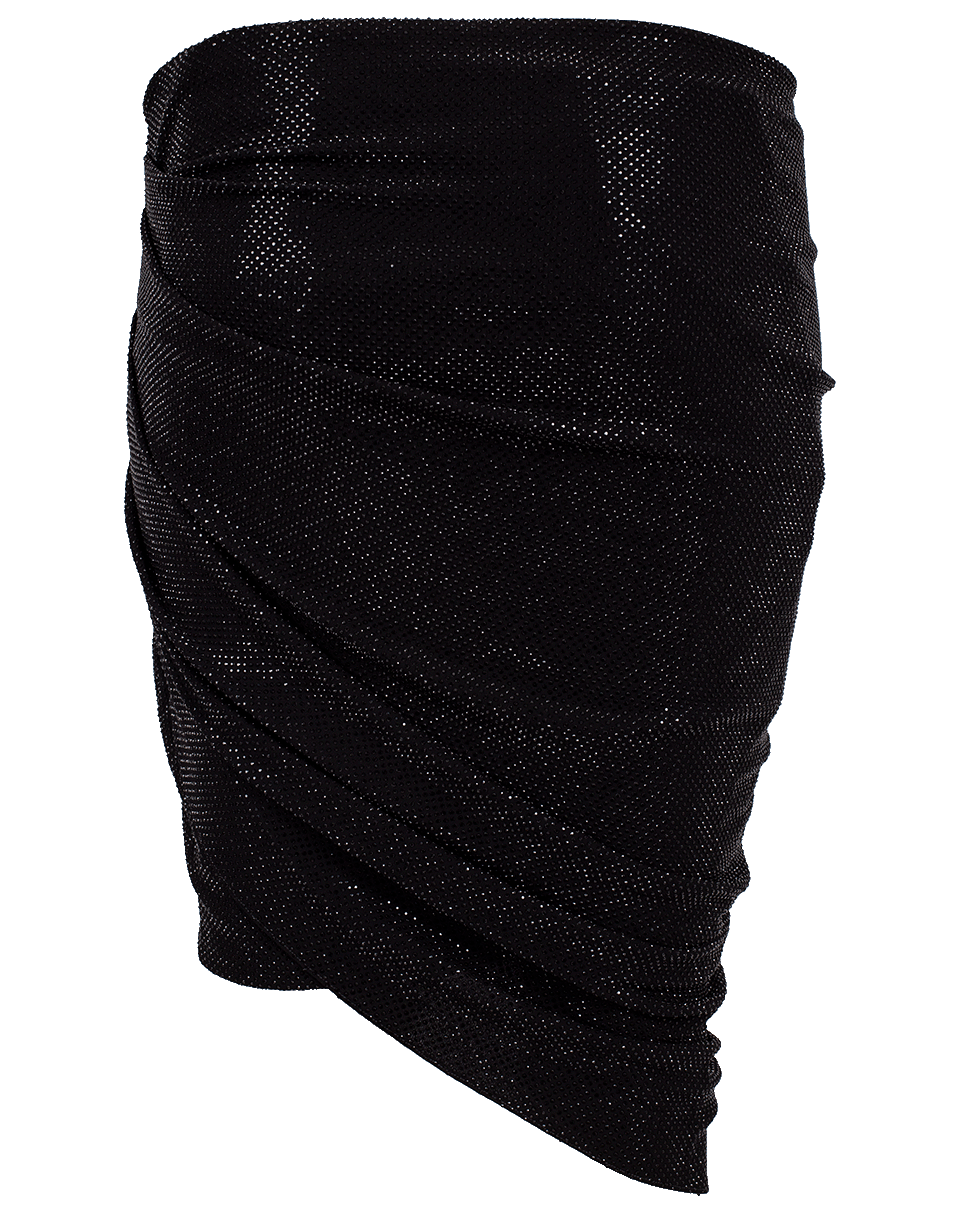 ALEXANDRE VAUTHIER-Crystalized Mini Skirt-BLACK
