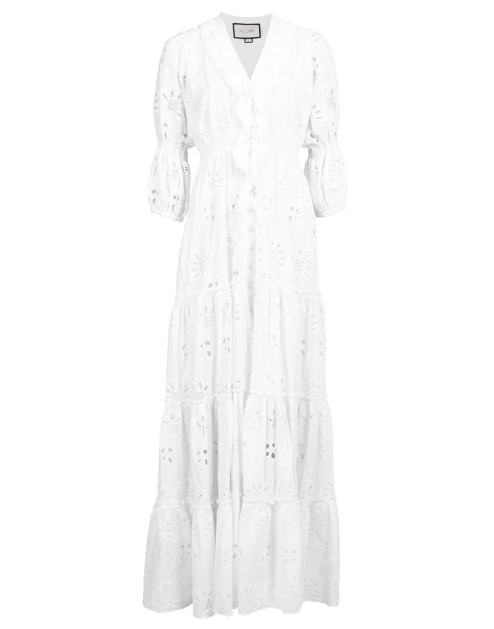ALEXIS-Palmira Dress-WHITE