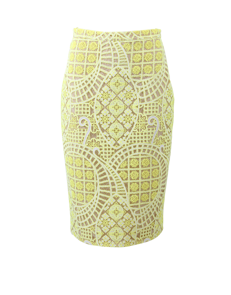 ALEXIS-Iona Lace Pencil Skirt-
