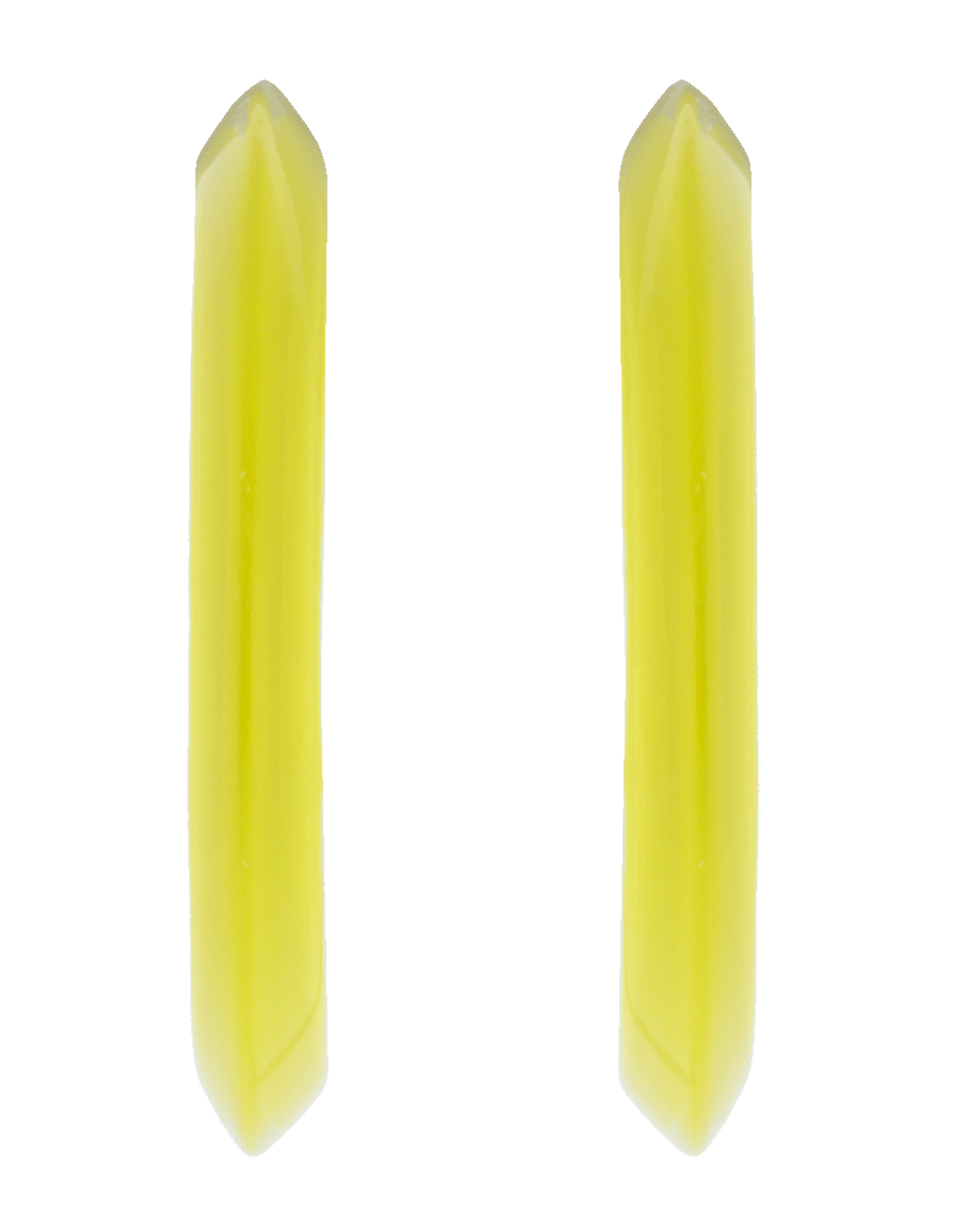 ALISON LOU-Medium Neon Yellow Loucite Jelly Hoops-YELLOW GOLD