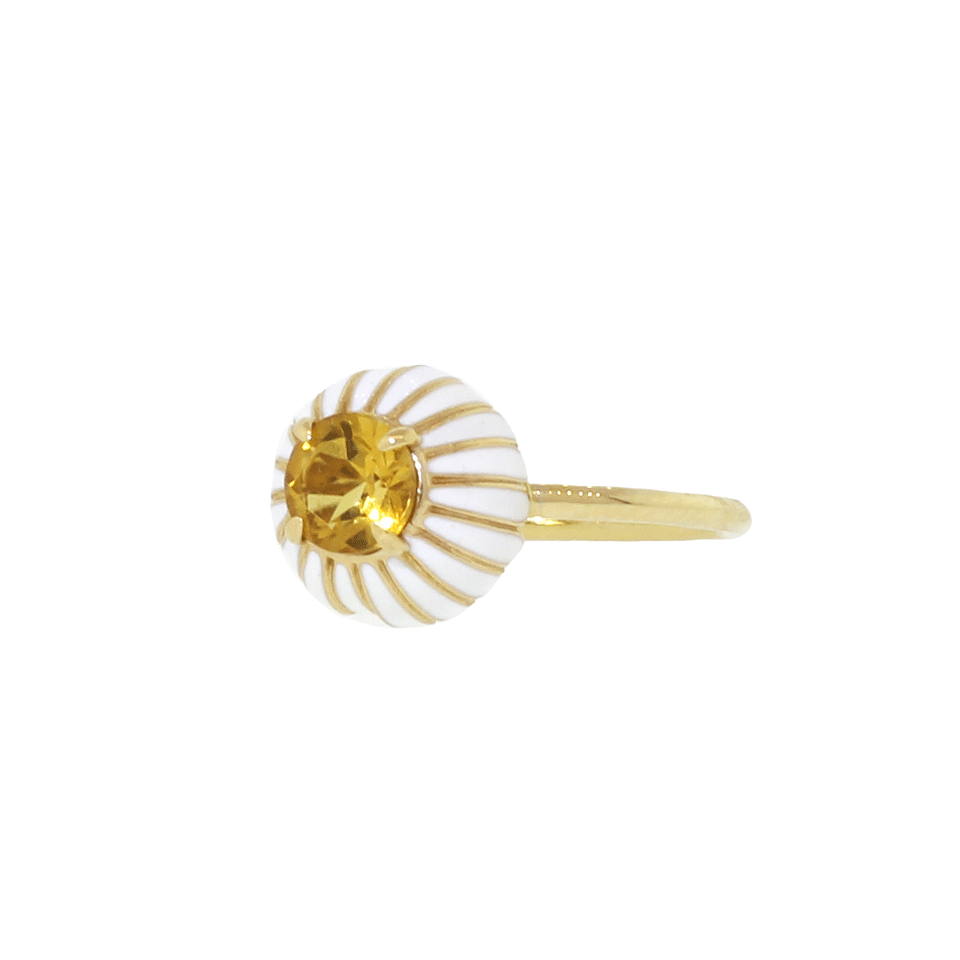 ALISON LOU-Upside Down Daisy Ring-YELLOW GOLD