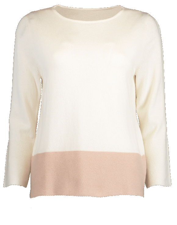 ALLUDE-Color Block Sweater-