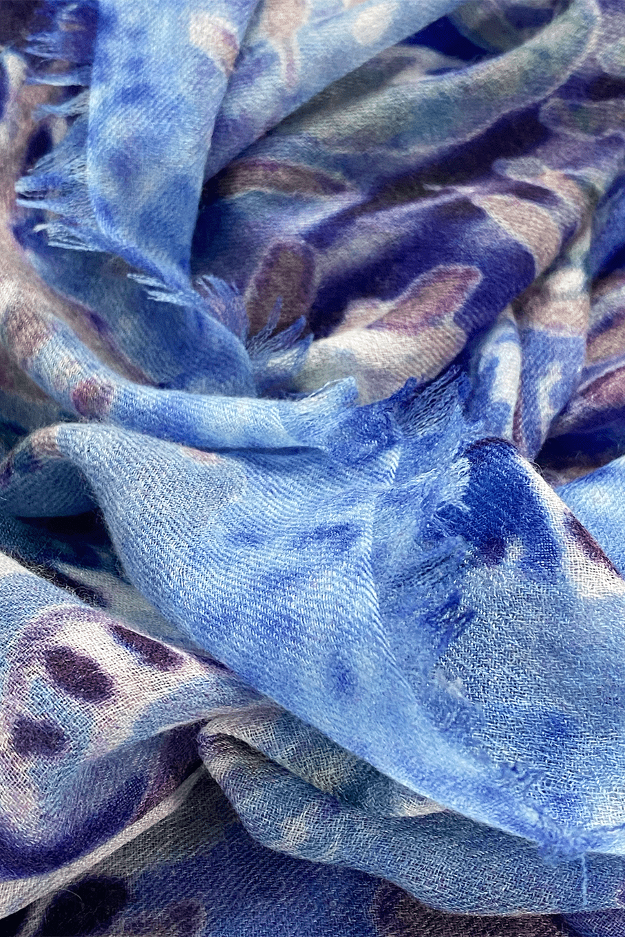 AMA PURE-Peacock Scarf-PEACOCK BLUE