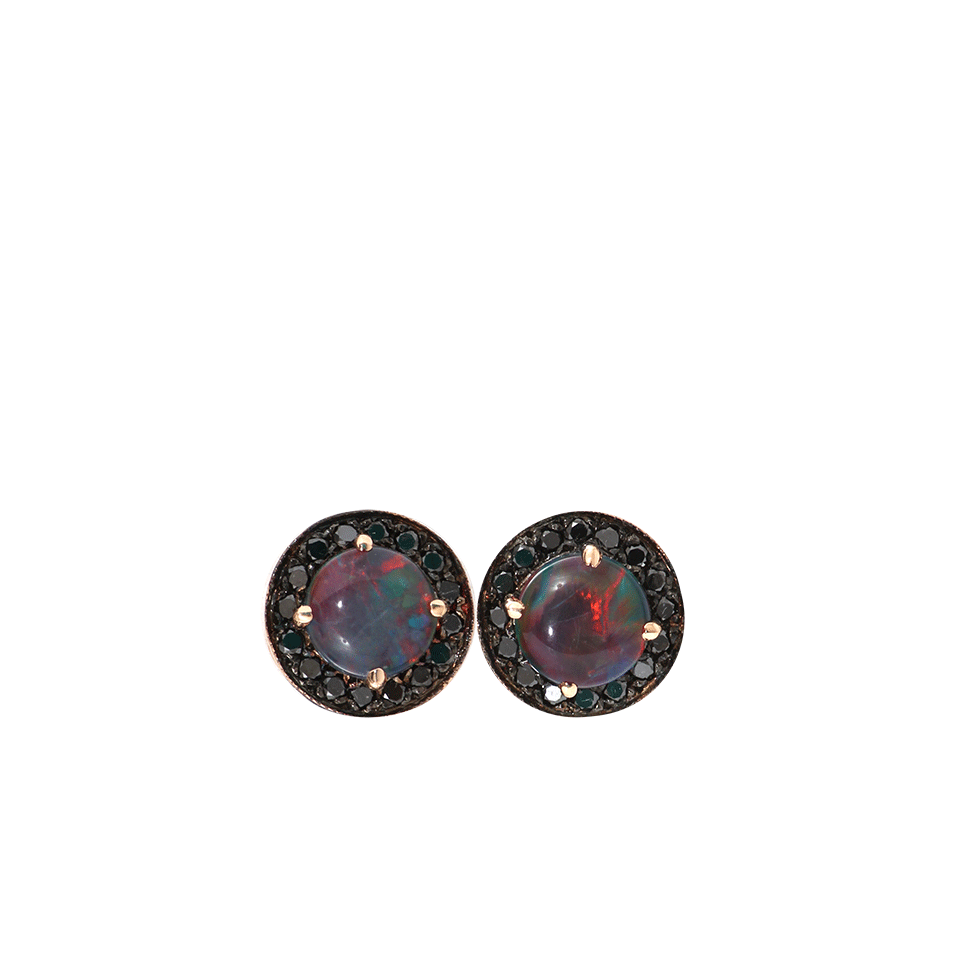 ANDREA FOHRMAN-Opal Stud Earrings-ROSE GOLD