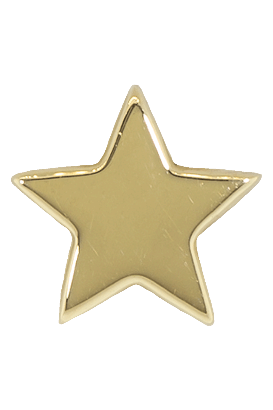 ANDREA FOHRMAN-Single Solid Gold Star Stud-YELLOW GOLD