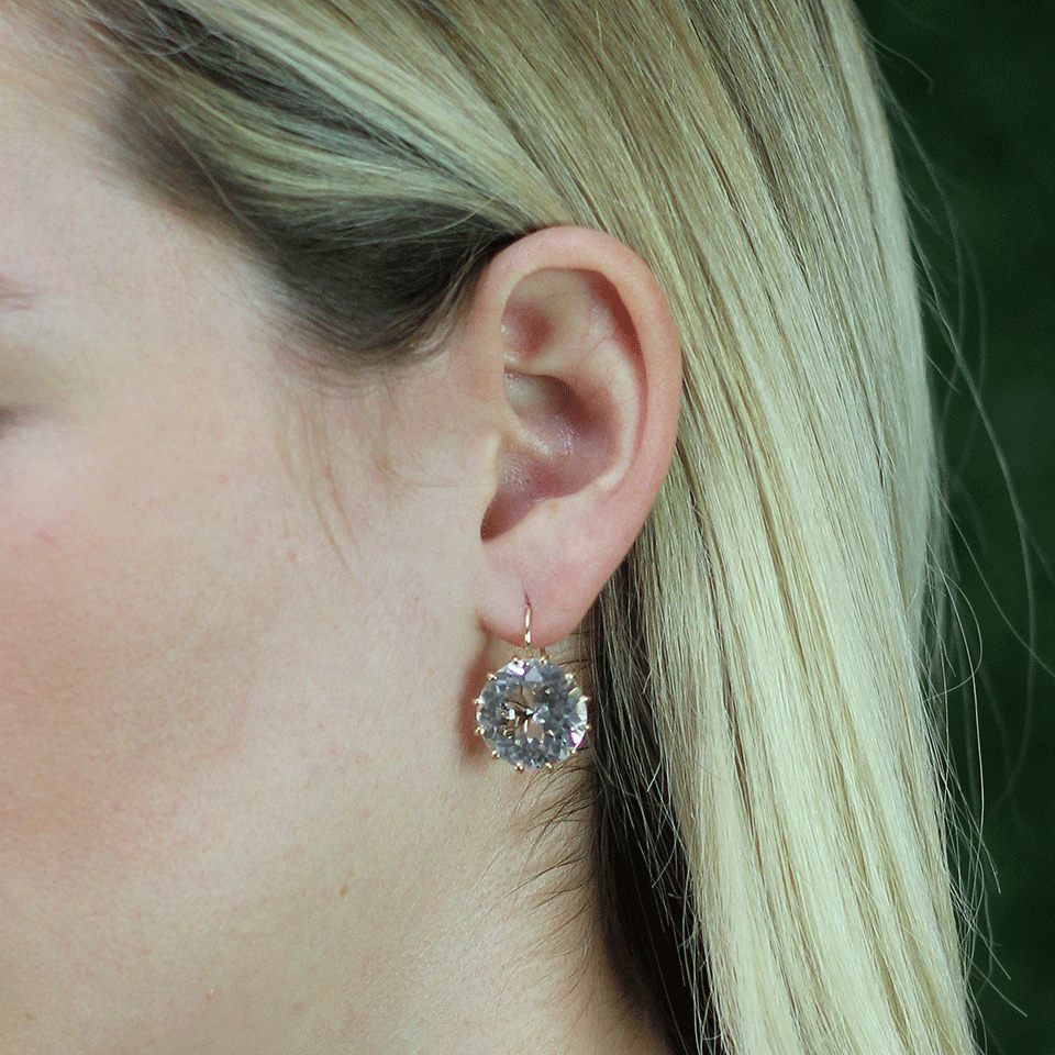 15MM Rock Crystal Drop Earrings JEWELRYFINE JEWELEARRING ANDREA FOHRMAN   