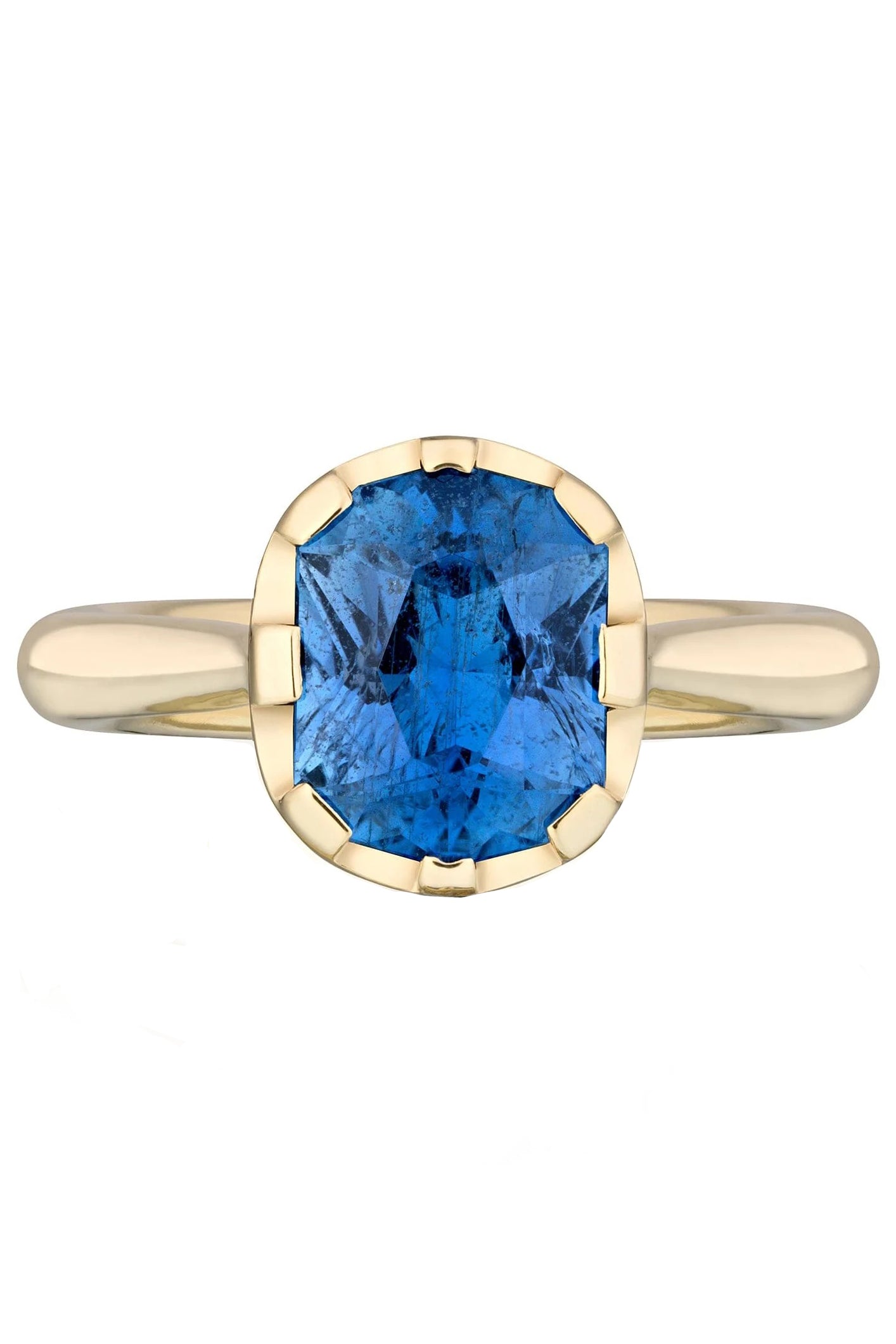 Precision Cut Blue Sapphire Ring JEWELRYFINE JEWELRING ANDY LIF   
