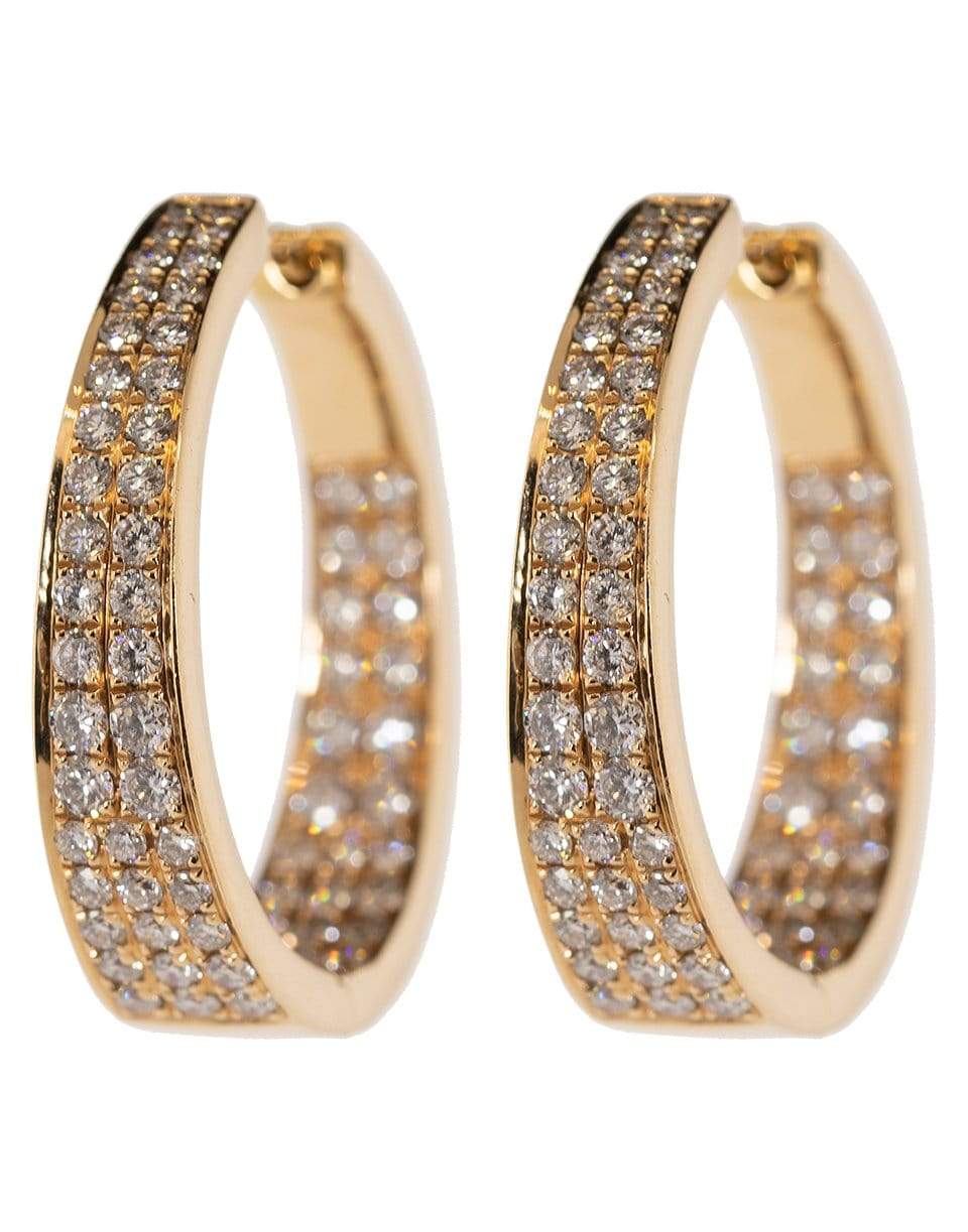 ANITA KO-Meryl Diamond Hoop Earrings-ROSE GOLD