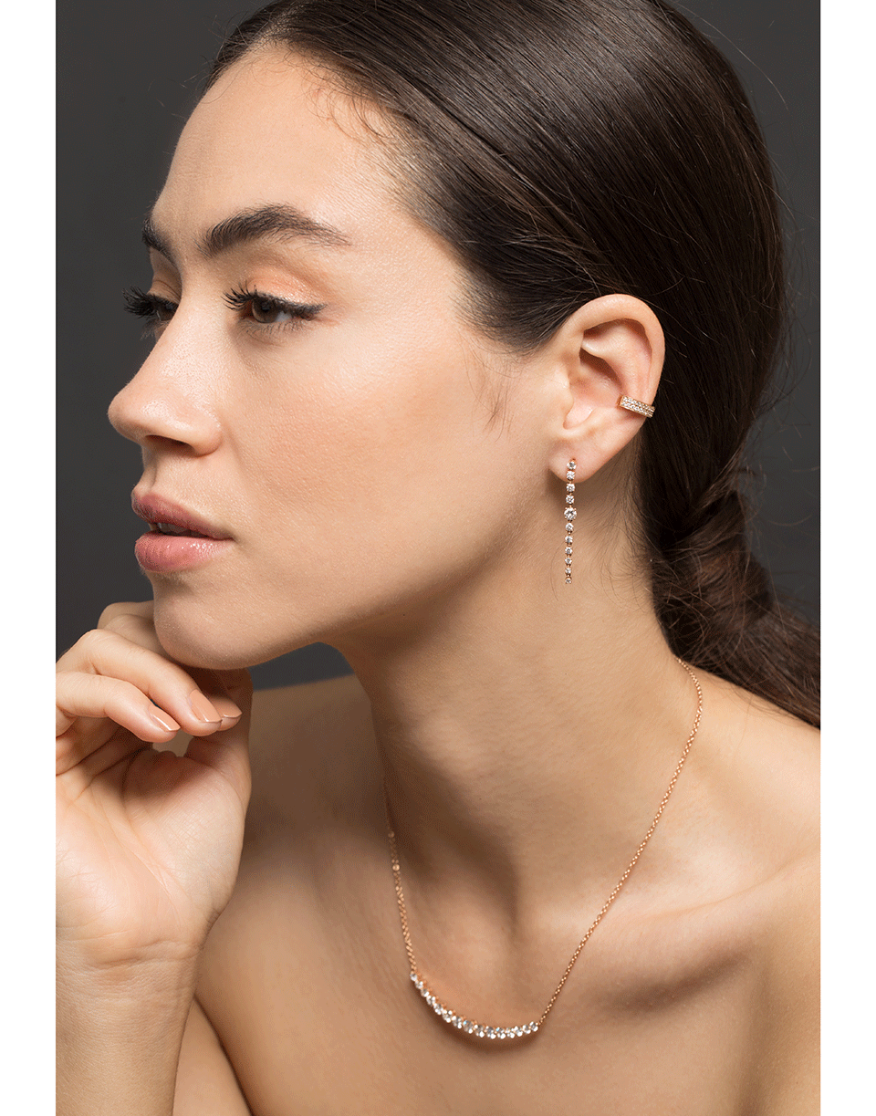 ANITA KO-Rope Diamond Earrings-ROSE GOLD