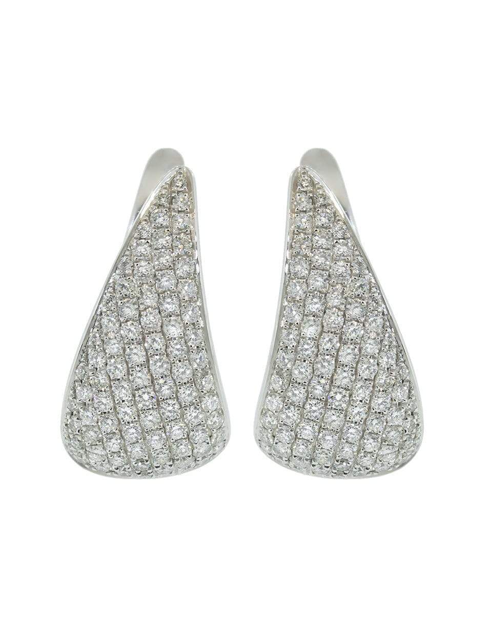 Pave Diamond Claw Earrings JEWELRYFINE JEWELEARRING ANITA KO   