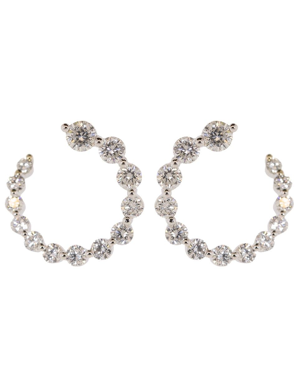 ANITA KO-Small Garland Diamond Earrings-WHITE GOLD