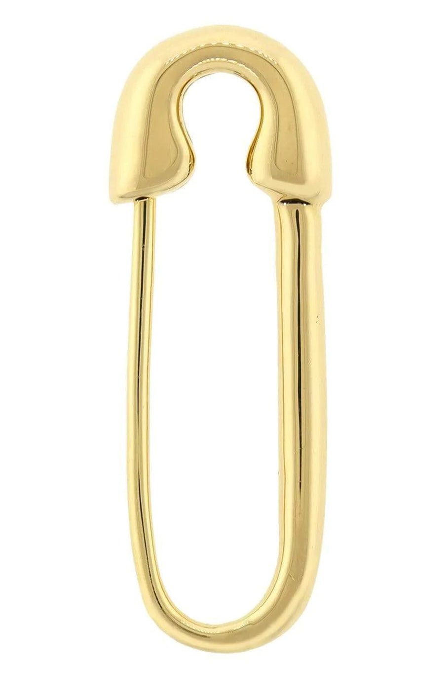 ANITA KO-Yellow Gold Safety Pin Single Earring-YELLOW GOLD