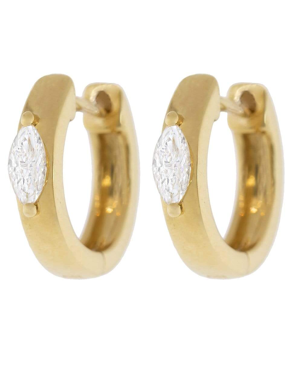 ANITA KO-Marquis Diamond Center Huggies-YELLOW GOLD