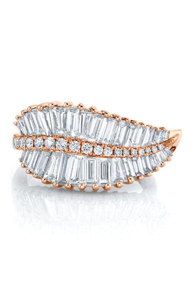ANITA KO-Sideways Palm Leaf Diamond Ring-ROSE GOLD