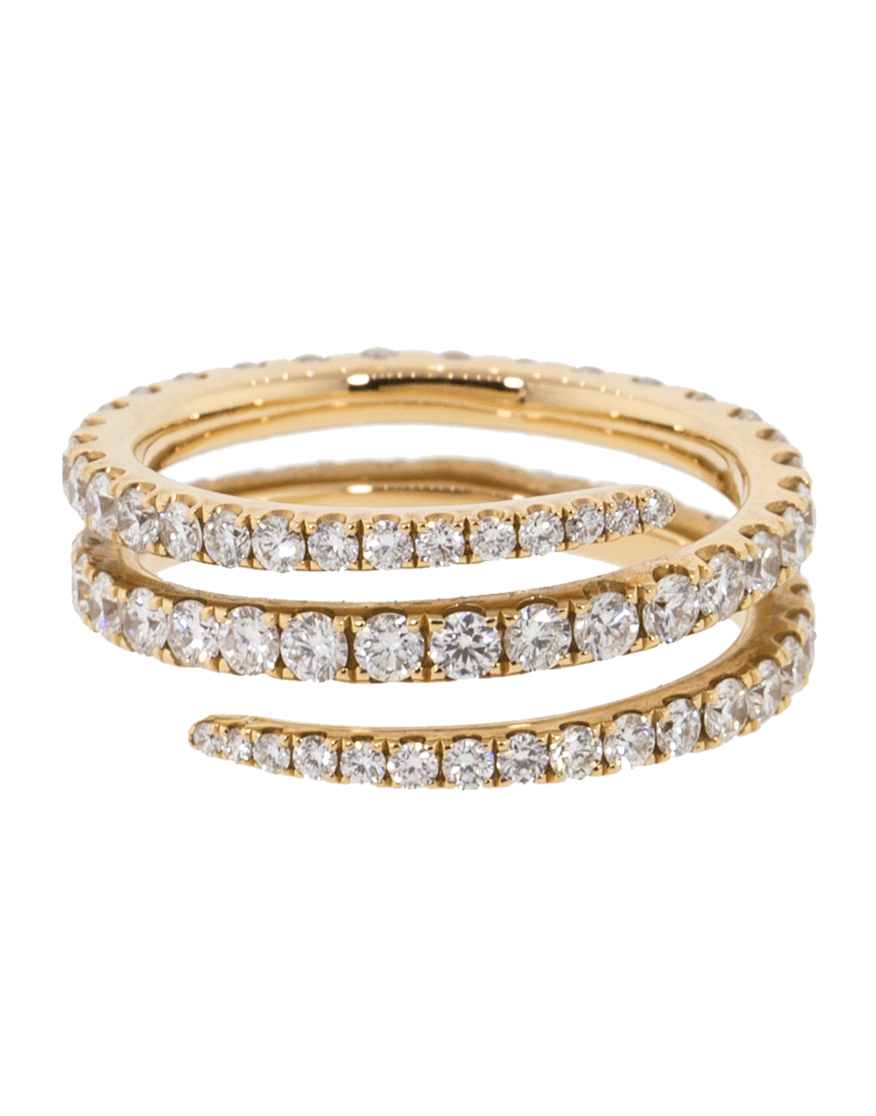 ANITA KO-Diamond Coil Ring-ROSE GOLD