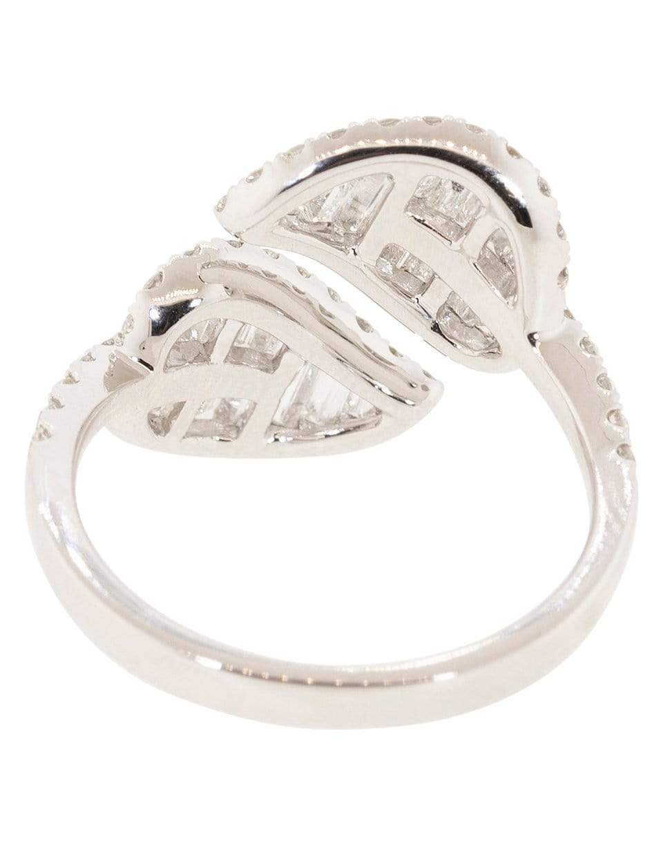 ANITA KO-Medium Leaf Diamond Ring-WHITE GOLD