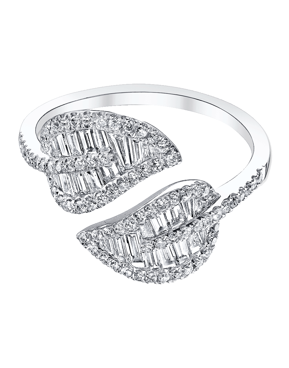 ANITA KO-Diamond Leaf Ring-WHITE GOLD