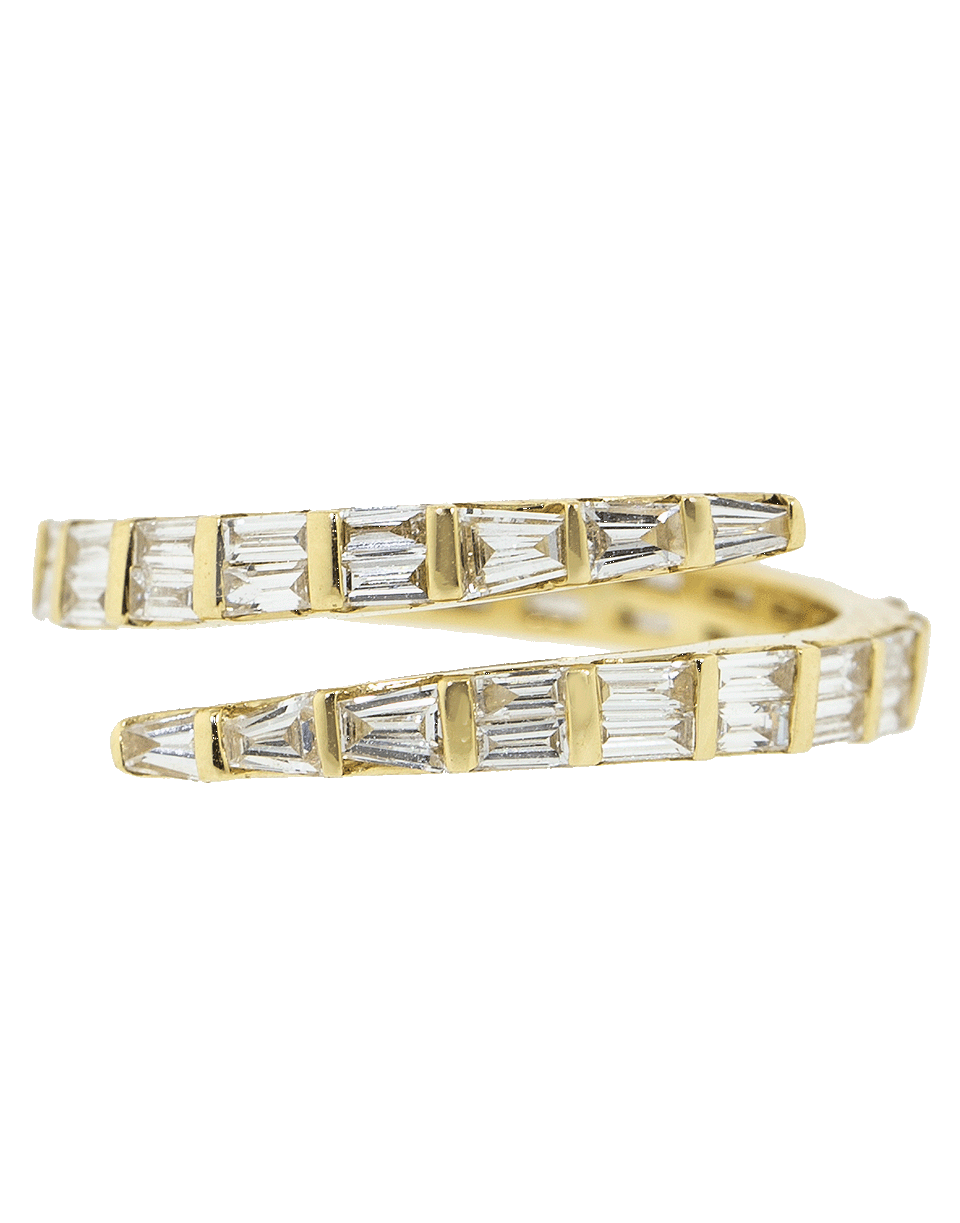 ANITA KO-Two Row Diamond Coil Ring-YELLOW GOLD