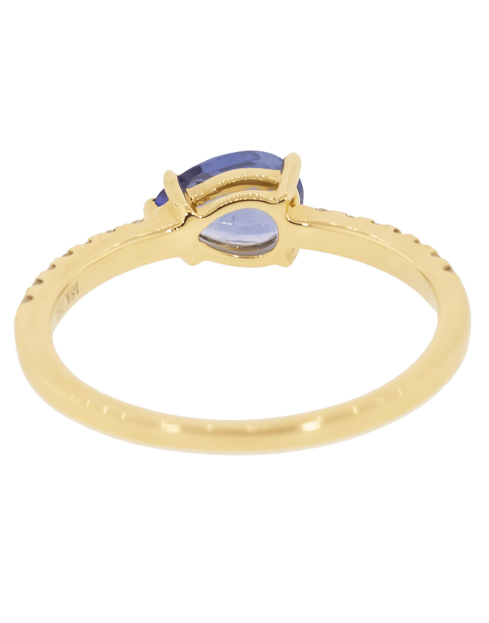 ANITA KO-Blue Sapphire and Diamond Ring-YELLOW GOLD