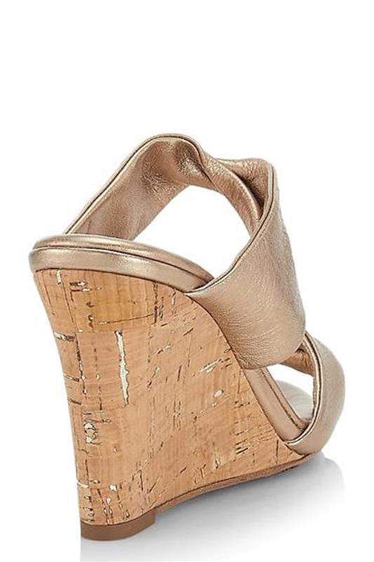 AQUAZZURA-Twist Wedge 85 - Light Copper-