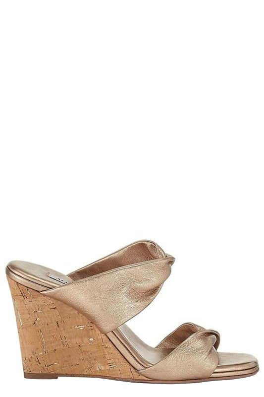 AQUAZZURA-Twist Wedge 85 - Light Copper-