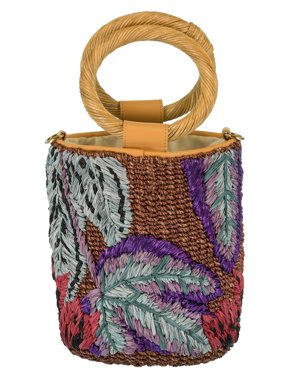ARANAZ-Cecilia Flamingo Bucket Bag-RUST/VIO