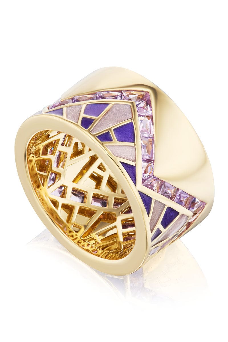 ARK-Violet Crown Cigar Band-YELLOW GOLD