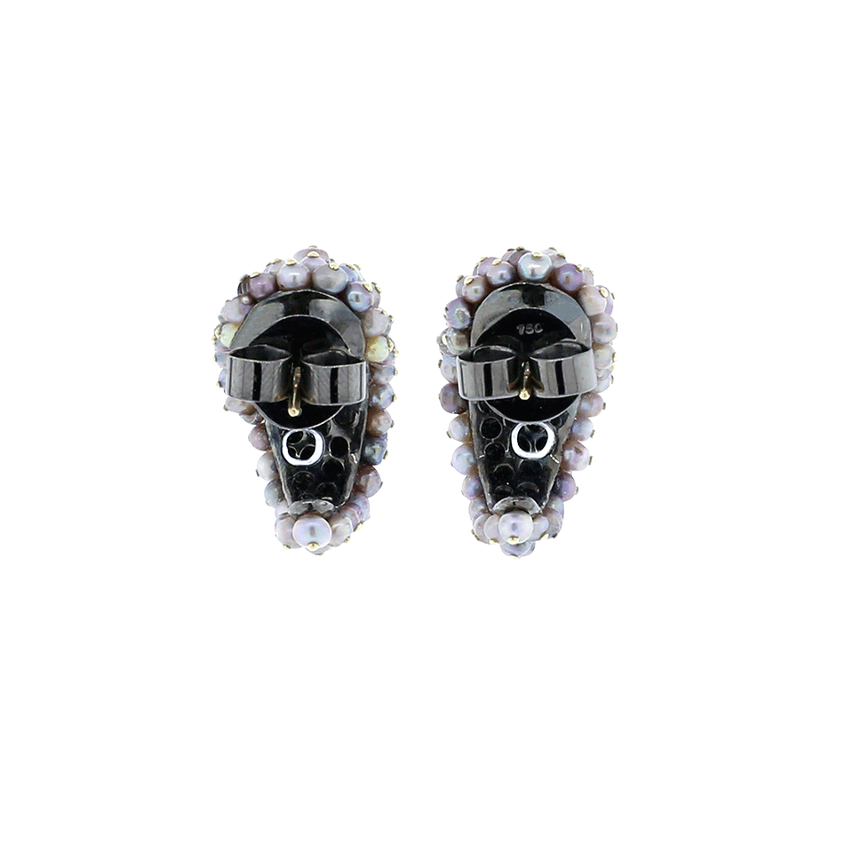 ARUNASHI-Basra Pearl Earrings-BLKGOLD