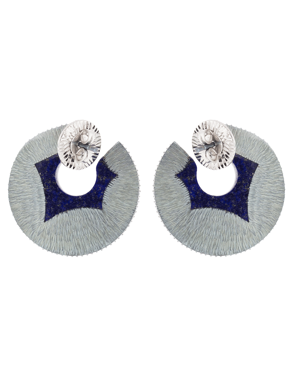 ARUNASHI-Paper Hoop Earrings-TITANIUM