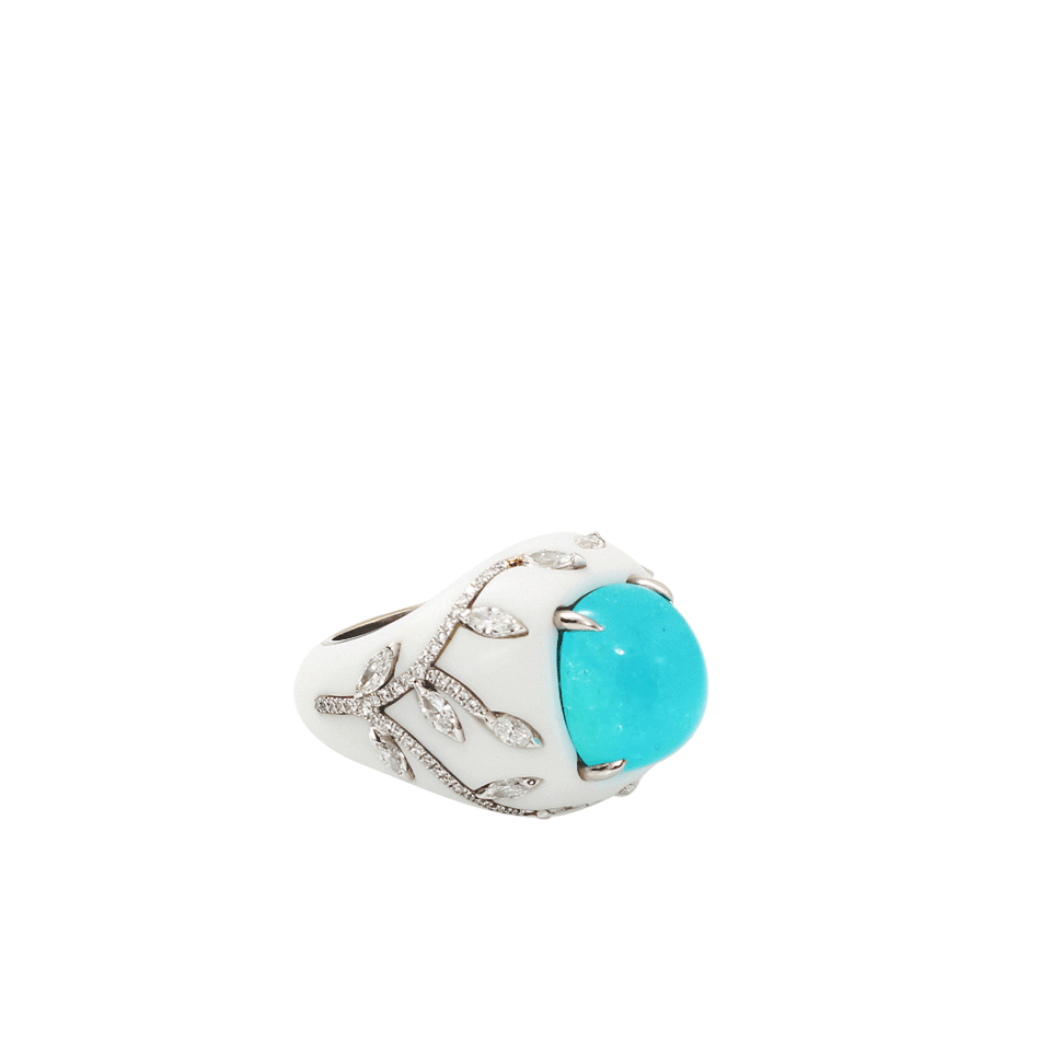 Cabochon Paraiba Corian Ring JEWELRYFINE JEWELRING ARUNASHI   