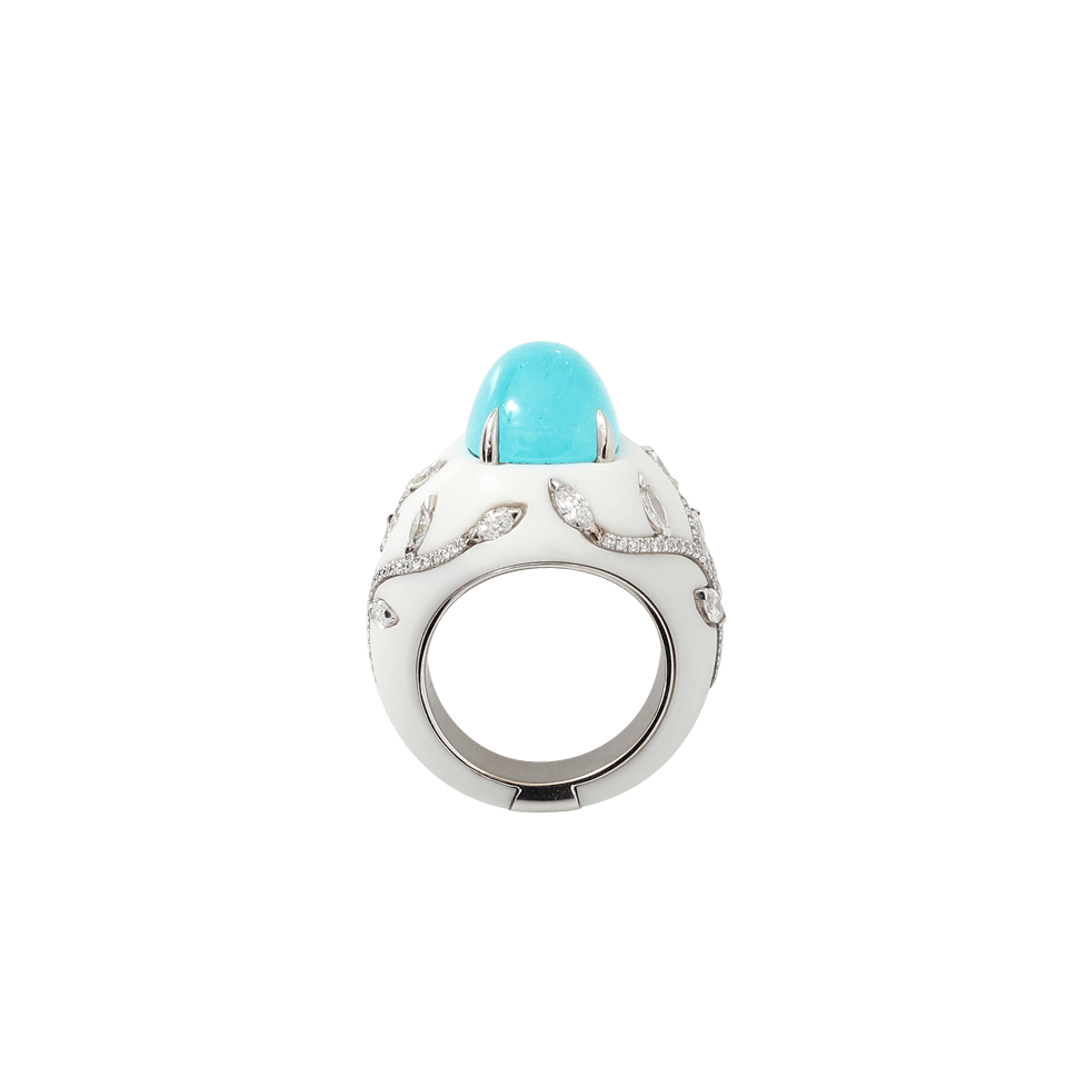 Cabochon Paraiba Corian Ring JEWELRYFINE JEWELRING ARUNASHI   