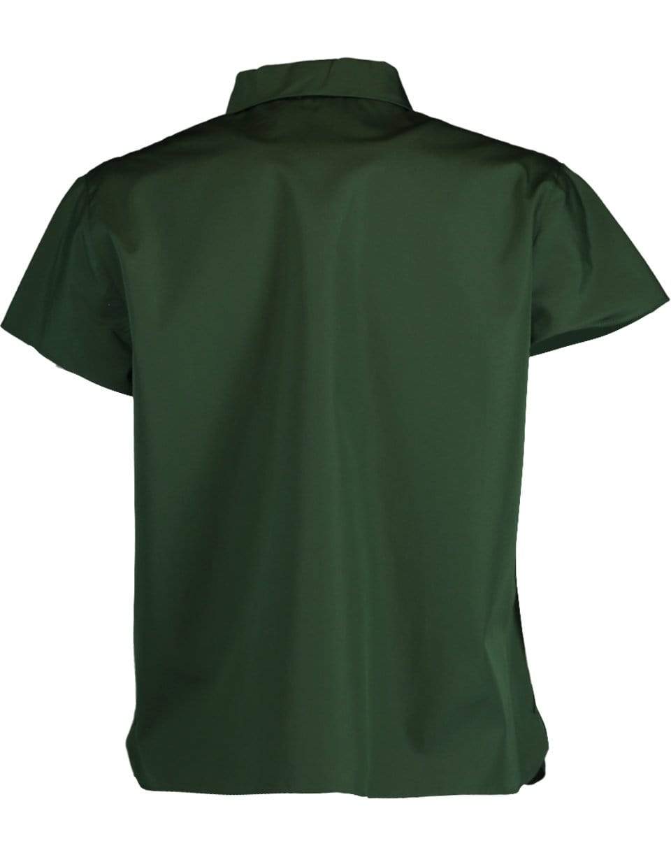 ASPESI-Cap Sleeve Button Up Shirt-
