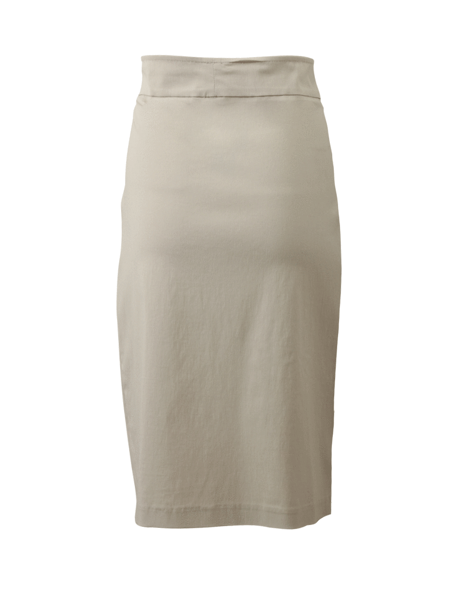 Pull-On Stretch Pencil Skirt CLOTHINGSKIRTKNEE LENGT AVENUE MONTAIGNE   