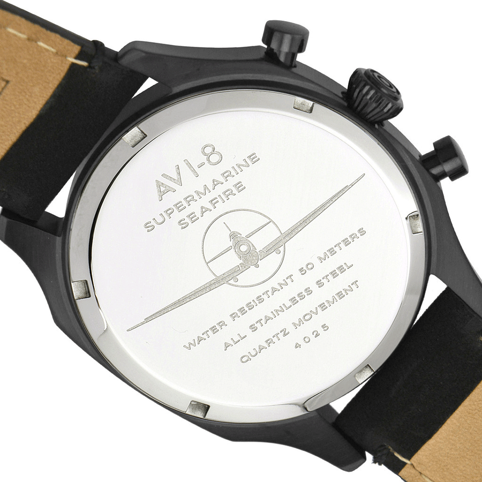 AVI-8-Supermarine Seafire Watch-BLACK