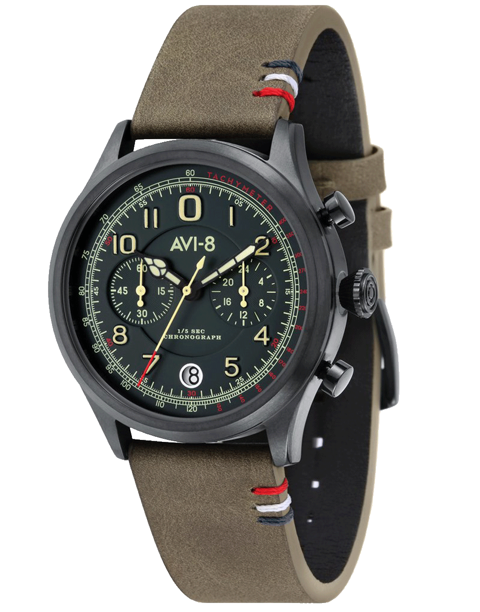 AVI-8-Flyboy Lafayette Watch-GREEN