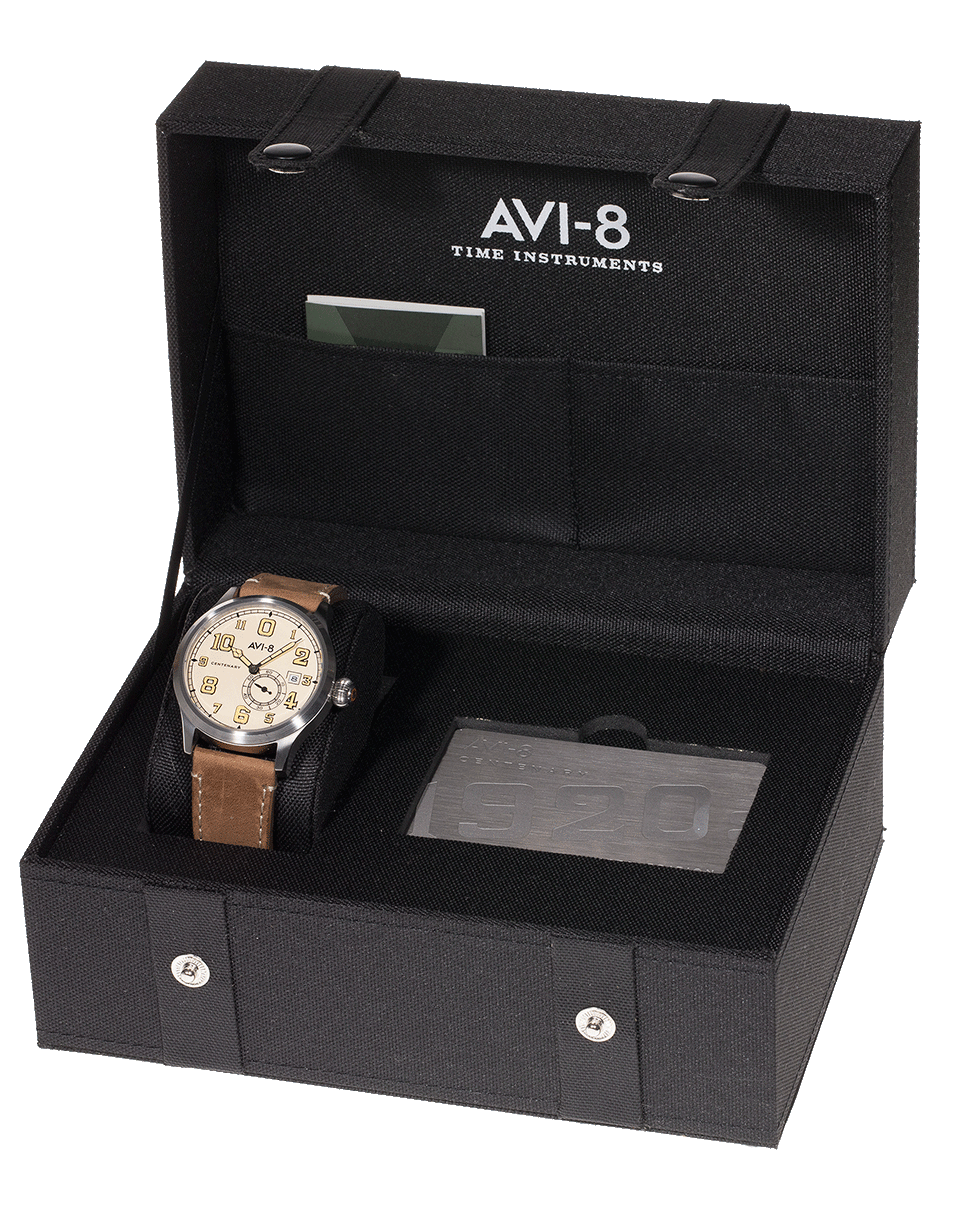 AVI-8-Tan Flyboy Centenary Watch-TAN