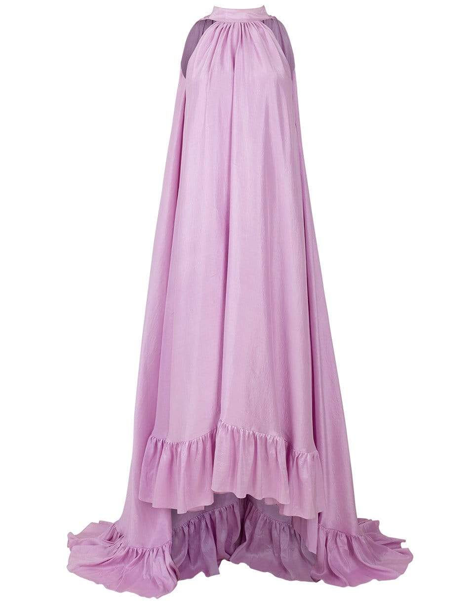 Plath Raw Silk Gown CLOTHINGDRESSEVENING AZEEZA   