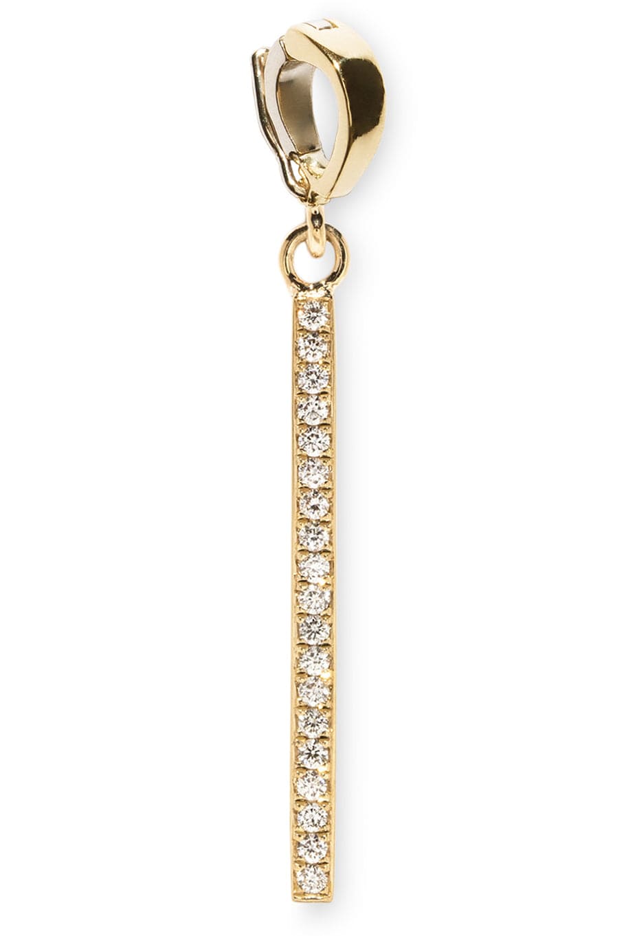 AZLEE-Light Beam Diamond Charm-YELLOW GOLD