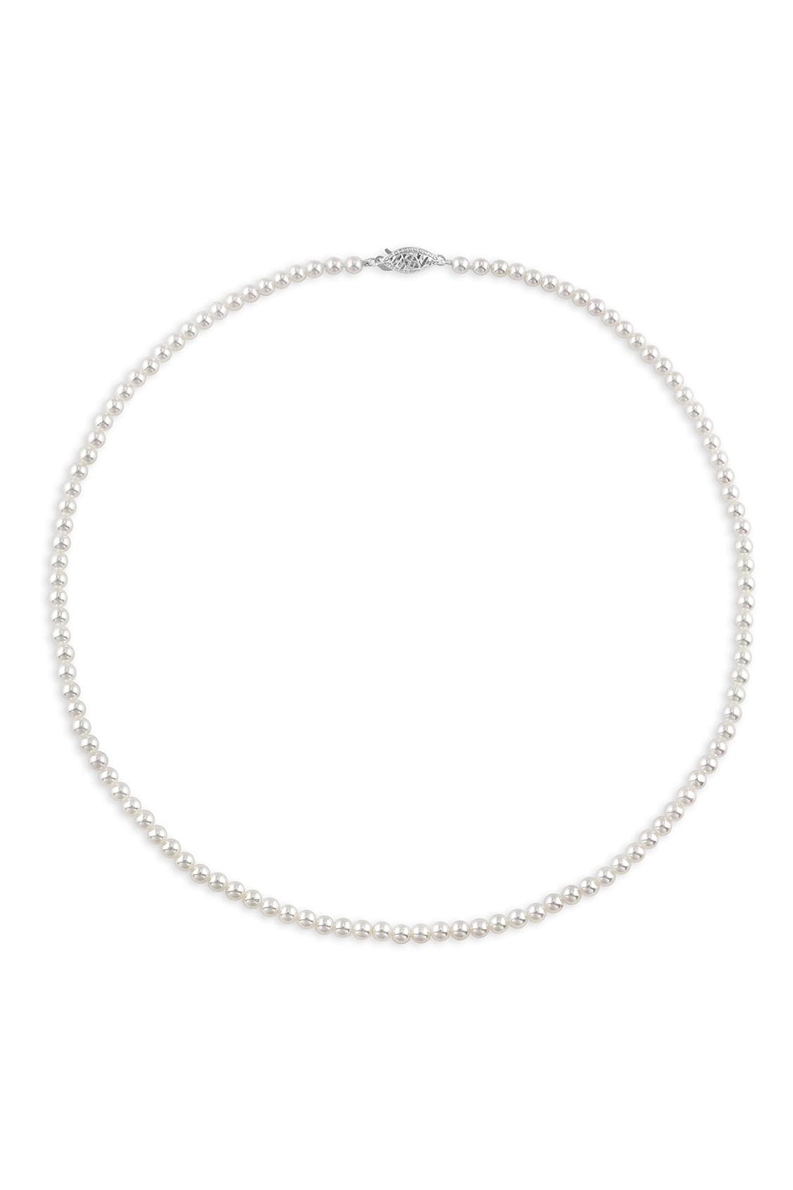 Baby Akoya Pearl Necklace - 4mm - White Gold JEWELRYFINE JEWELNECKLACE O BAGGINS   