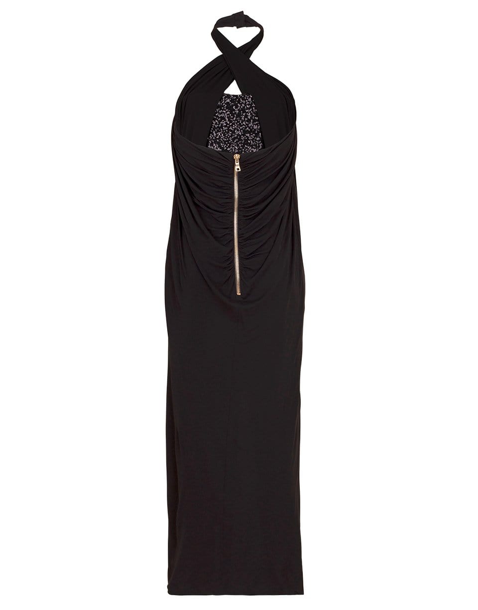 Long Draped Sequin Dress CLOTHINGDRESSCASUAL BALMAIN   