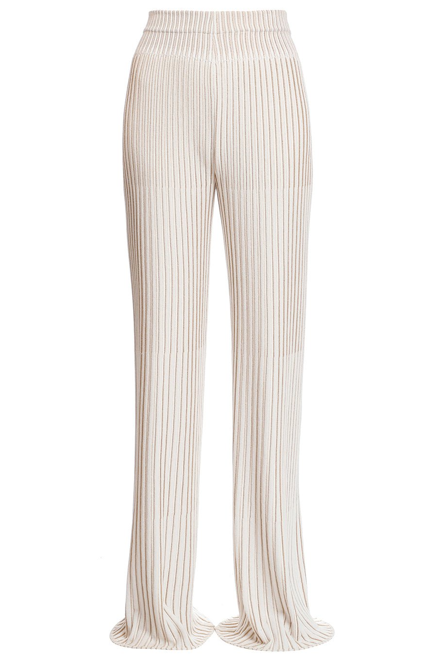 BALMAIN-Ribbed Knit Pants-