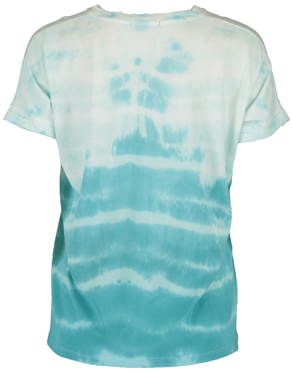 BALMAIN-Tie Dye Balmain Logo T-Shirt-